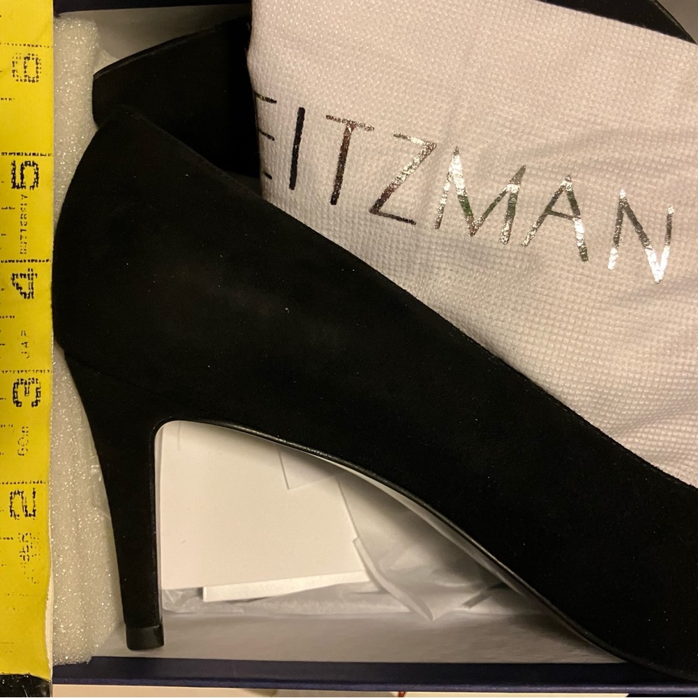 Stuart Weitzman Heels - Pinot Black Suede - Picture 6 of 7